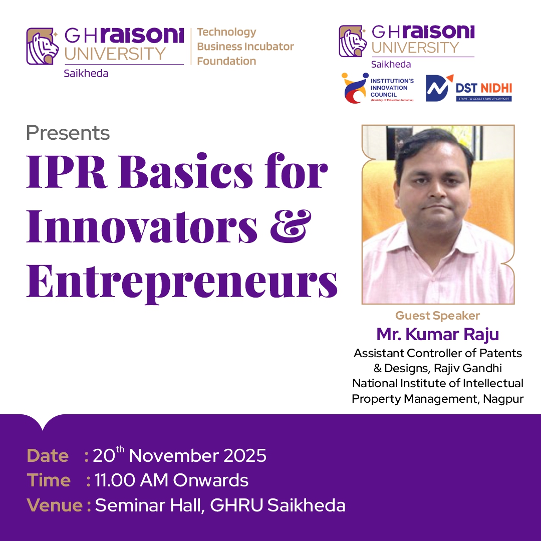 IPR Basics for Innovators and Entrepreneurs